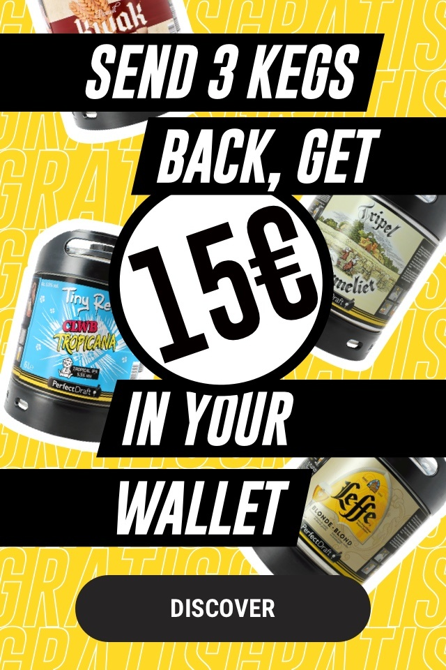 kegs back 15€ in your wallet