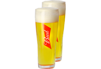 Beer glasses - Pack 2 Verres Bud - 33 cl