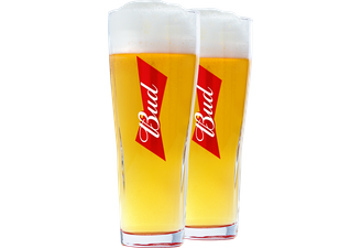 Beer glasses - Pack 2 Verres Bud - 33 cl
