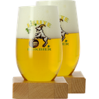Verres à bière - Pack 2 verres Leute Bokbier - 33cl