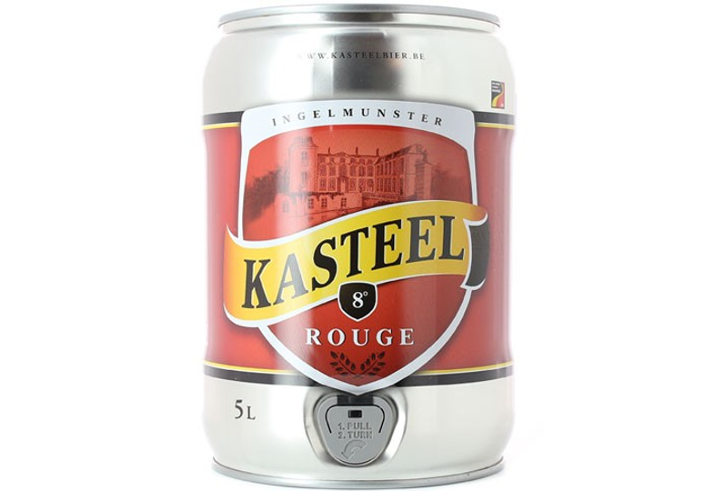 Fût De Bière 5 Litre Pas Cher Fût 5 litres Kasteel Rouge, brasserie kasteel, bière belge rouge