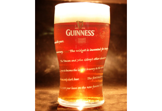 Bierglazen - glass Guinness plat 25cl - Édition 250 ans