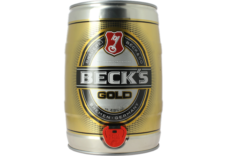 Fût De Bière 5 Litre Pas Cher Fût 5 litres bière BECK'S GOLD - bière lager d'ALLEMAGNE, blonde Beck's