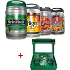 Heineken Cup - 4 fûts + coffret Rugby Beertender offert