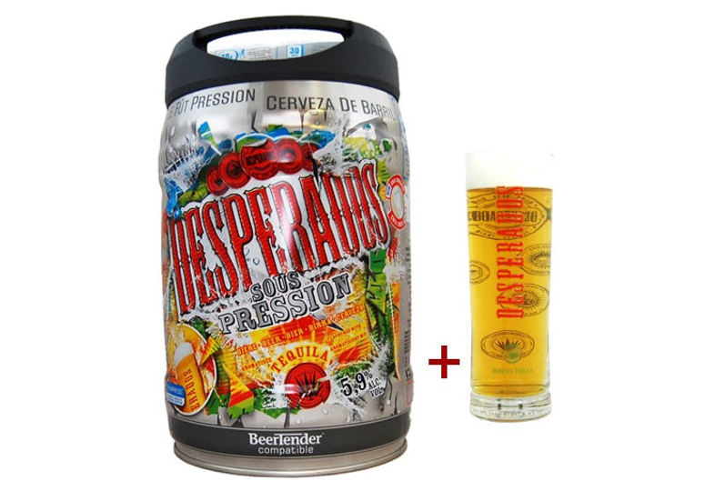FUT DESPERADOS 5 litres + verre Desperados de la Brasserie Heineken desesperados, despé