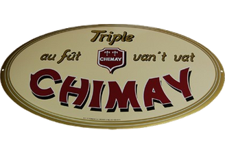 Accessories - Enamelled plate Chimay Triple