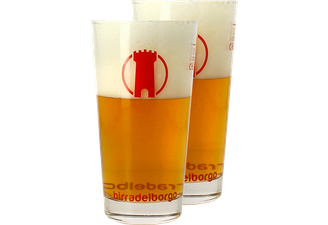 Beer glasses - 2 Birra Del Borgo glasses - 33 cl