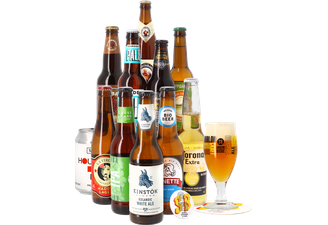 Bierpakketten - Wereldbieren Pakket (11 stuks) + Gratis Glas