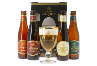 Accessoires et cadeaux - Coffret Gouden Carolus - 4 bières et 1 verre