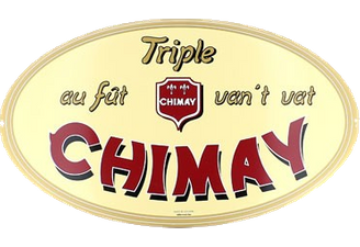 Enamel advertising signs - plate Chimay Triple