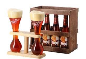 Pack regalo con cerveza y vasos - Pack Kwak con 4 cervezas + 2 vasos