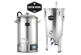Pack constitué à la fois de la cuve Brew Monk 30 L de brassage et de la cuve  Brew Monk 30 L de fermentation