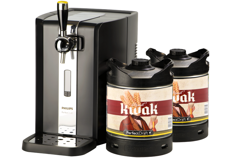 Eine PerfectDraft HD3720/26 BierHeimzapfanlage +2 Fässer Kwak