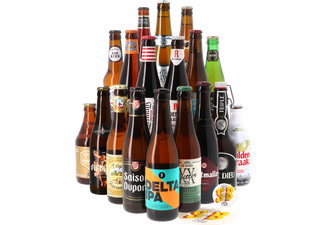 HOPT biergeschenken - Vive La Belgique Bierenpakket (18 stuks)