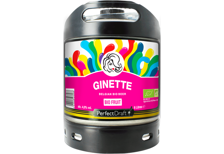 Fût PerfectDraft belgique Ginette bio fruit