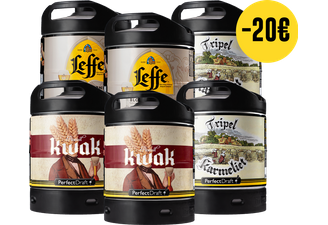 Fûts - Pack 6 Fûts : Leffe Blonde - Tripel Karmeliet - Kwak