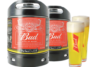 Fusti - Fusto Bud PerfectDraft 6L + 2 bicchieri - 2-Pack