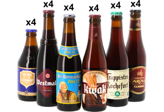 Pack de cervezas artesanales - Mega Pack cerveza oscuras y ámbar belga - 24 cervezas