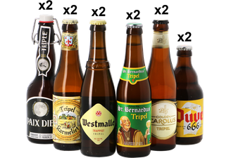 Pack de cervezas artesanales - Pack cervezas rubias de Bélgica - 12 botellas