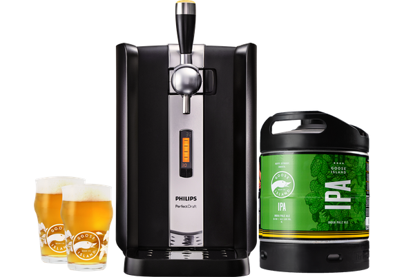 Beer tap - PerfectDraft tap pack - Goose Island IPA + 2 Goose Island glasses - 25 cl