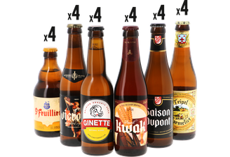 assortiments - Mega pack Bières Belges - Pack de 24 bières