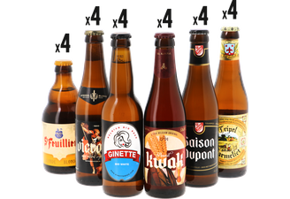 assortiments - Mega pack Bières Belges - Pack de 24 bières