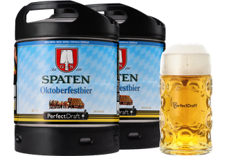 Tapvaten - Spaten Oktoberfestbier vat 6L + 1 PerfectDraft bierpul - 1L