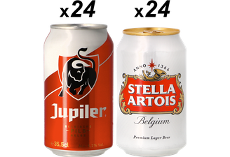 Packs Ahorro - Monster Pack Jupiler y Stella Artois - 48 cervezas