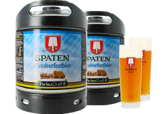 Fûts de bière - Pack 2 fûts 6L Spaten Oktoberfestbier + 2 verres Spaten - 40 cl