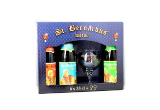 Home - Coffret Saint Bernardus (6 bouteilles + 2 verres 33cl)