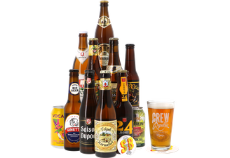 HOPT biergeschenken - Blond Bier Pakket (11 bieren + 1 glas)