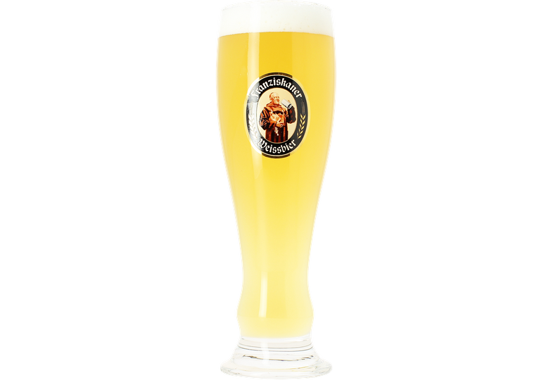 Franziskaner Weissbier beer glass 50cl stange
