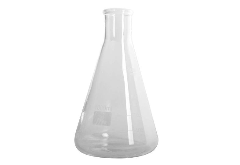 Matraz de Erlenmeyer cónico - vidrio termorresistente, 1000ml graduado