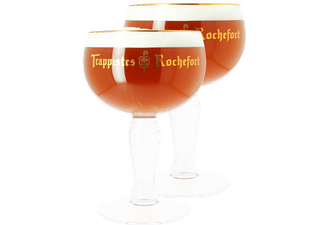 Beer glasses - Trappistes de Rochefort 33cl glass x2