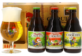 Cadeaus en accessoires - La Chouffe Giftpack - 3x33cl + glas