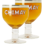 Beer glasses - 2 Chimay 33cl glasses