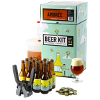 Kit de elaboración de cerveza - Beer Kit COMPLETO de iniciación - Cerveza Amber Ale