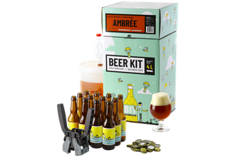 Kit de elaboración de cerveza - Beer Kit COMPLETO de iniciación - Cerveza Amber Ale