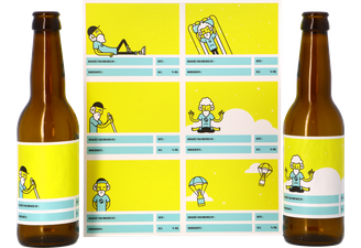 Kit à bière tout grain - Étiquettes autocollantes pour personnaliser sa bière
