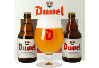 Accessoires et cadeaux - Coffret Duvel (2 bouteilles 33cL + 1 verre)
