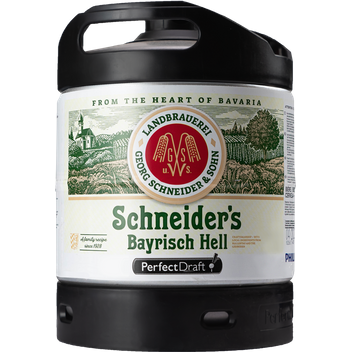 Schneider´s Bayrisch Hell PerfectDraft Fass 6 Liter - Mehrweg
