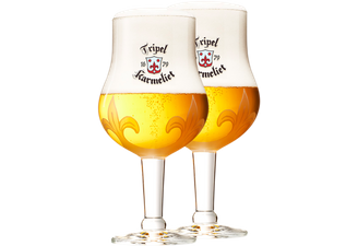Beer glasses - 2 Karmeliet 20cl glasses
