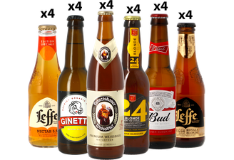 Bierpakketten - Mega Pack Bières Blondes - Pack de 24 bières