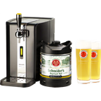 Fässer - PerfectDraft Zapfanlage + Schneider´s Bayrisch Hell Fass 6 Liter + 2 Gläser 50cl