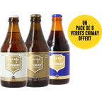 B2B - Pack 72 bouteilles Chimay + 6 verres Chimay offerts