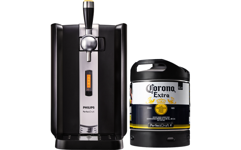 Bierzapfanlagen - PerfectDraft Zapfanlage + Corona Extra Fass 6 Liter