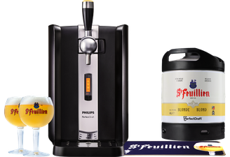 Beer dispensers - Pack Tireuse PerfectDraft Saint Feuillien Blonde + 2 verres Saint Feuillien - 25cl + Goodies édition limitée