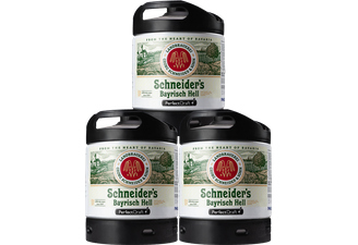 Fûts de bière - Pack 3 fûts 6L : Schneider's Bayrisch Hell