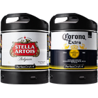 Fässer - Pack 2 Fässer 6L : Stella Artois - Corona