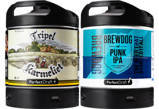 Fûts de bière - Pack 2 fûts 6L : Brewdog Punk IPA - Tripel Karmeliet